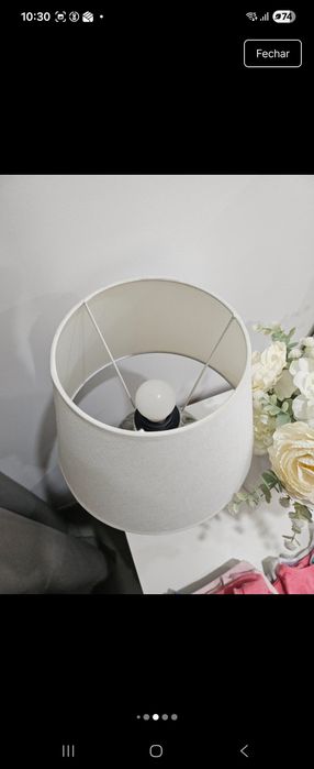 Vendo 2 candeeiros prata óptimo estado