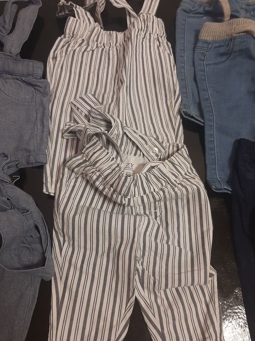 Calças e jardineiras bebé (gémeos) dos 0- 12 meses