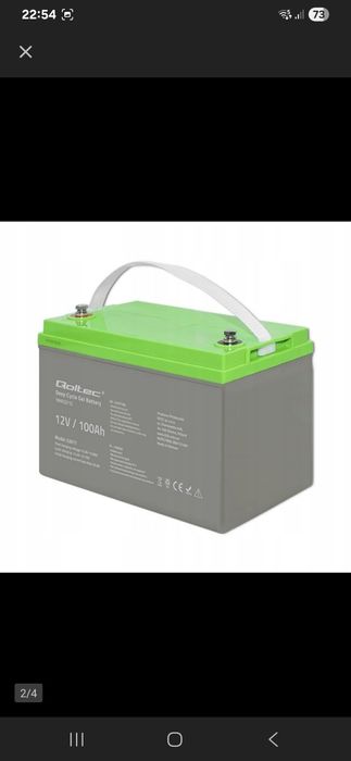 Akumulator żelowy Deep Cycle 12v 100h