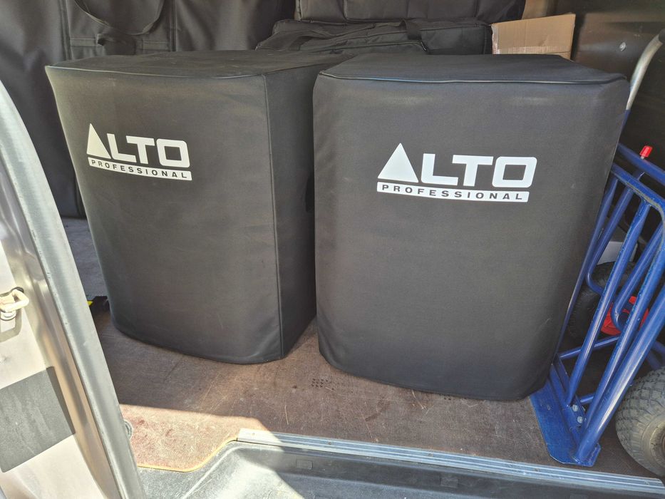 2x Subwoofer aktywny Alto TS318s, z crossoverem, stan idealny, 3 imprezy, pokrowiec