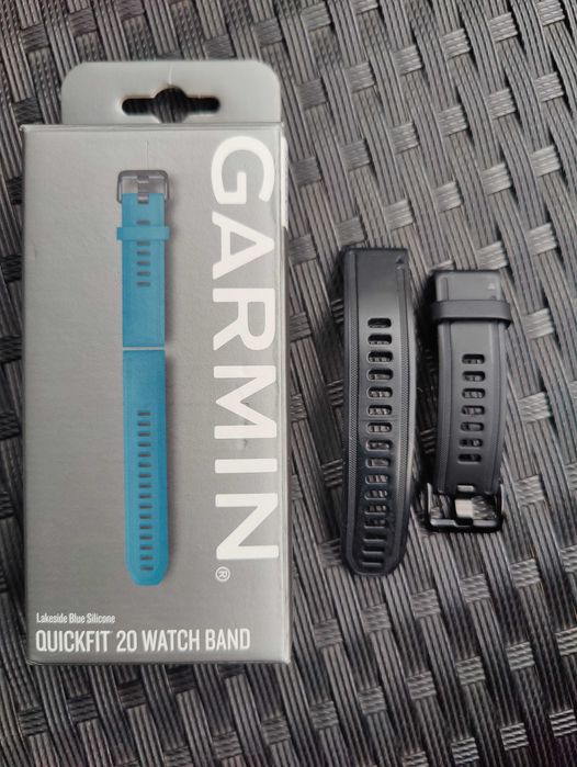 Oryginalny pasek Garmin QuickFit 20mm – czarny silikon