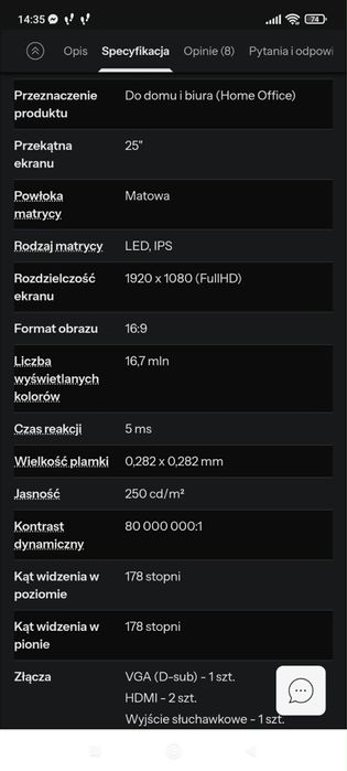 Monitor Asus Mx259