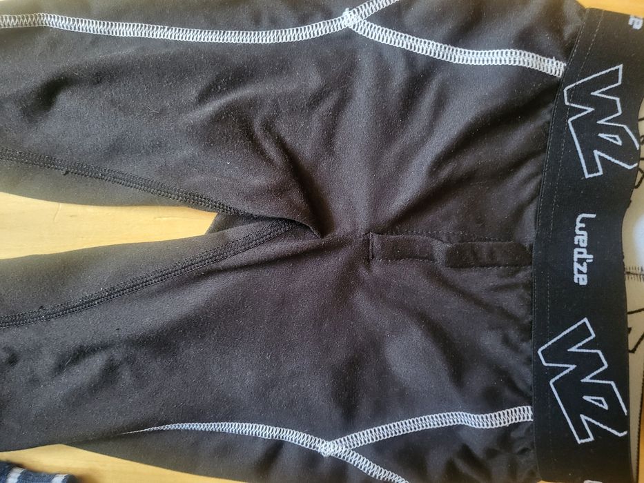 Na zimę: leginsy  skarpety rękawiczki i czepki dla chłopca r. 92 98