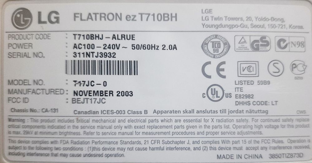 Монітор LG Flatron