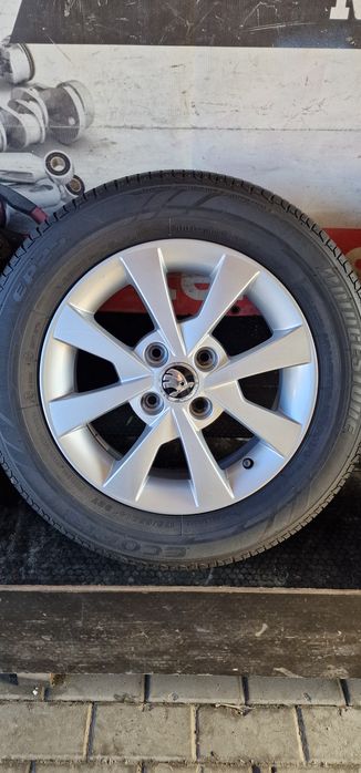 Alufelgi+Opony letnie SKODA CITIGO R14 4x100 et35 1ST