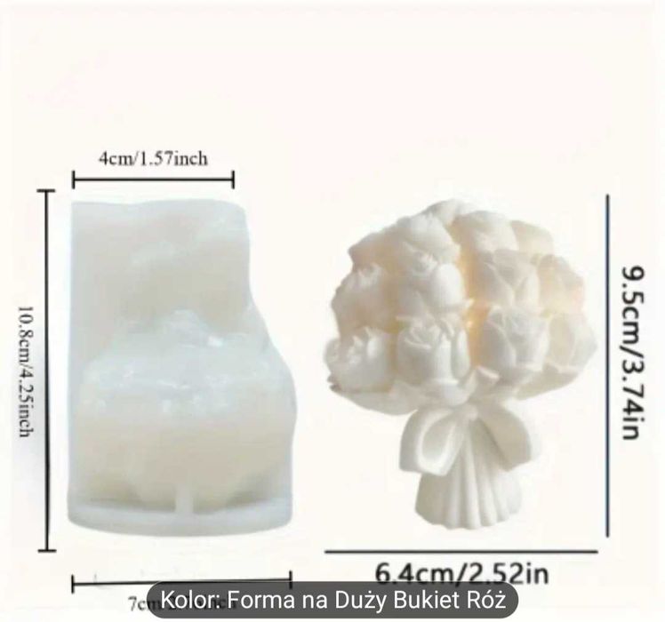 Formy do świec kwiaty