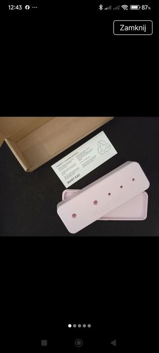 Nowy 2x1 & Stojak Organizer na Pędzle Mary Kay – Różowy / Oryginalny