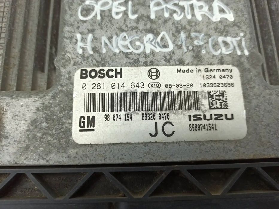 Centralina De Motor Uce OPEL ASTRA H GTC (A04) 1.7 CDTI (L08) 0281014643