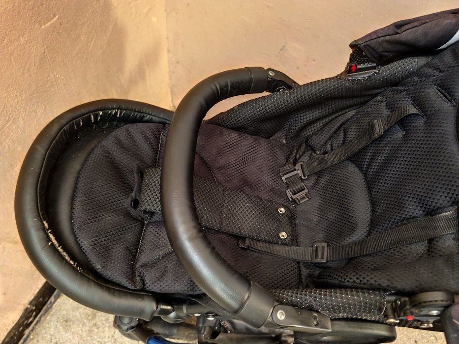 Wózek spacerowy Junama niebieski czarny