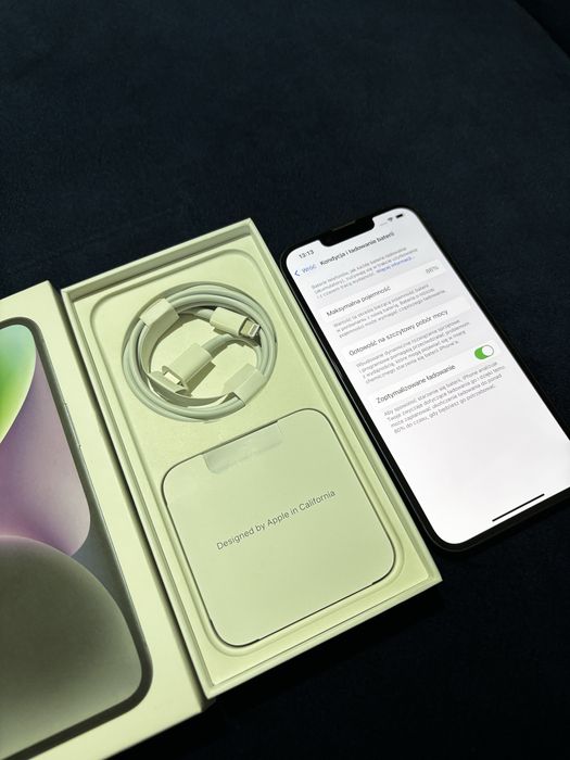 iPhone 14 128 GB czarny stan bardzo dobry