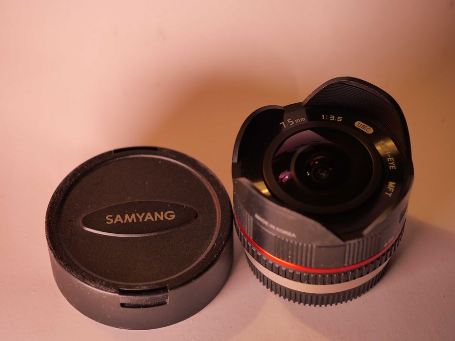 obiektyw Samyang, rybie oko 7.5mm, system micro 43, lumix, olympus