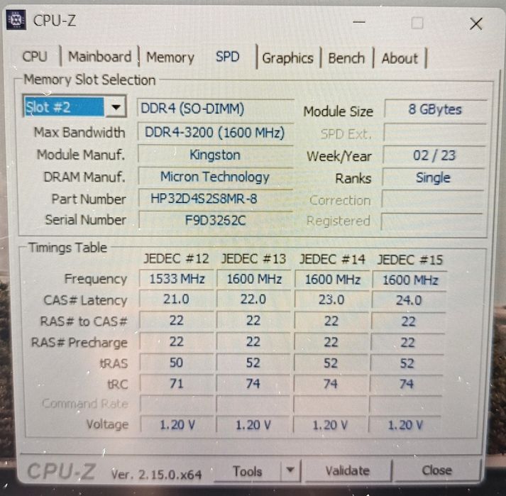2x8 GB [16GB]DDR4 3200Mhz Kingstone Оперативна память Нова / ОЗУ Ноутбук Mini PC Samsung
