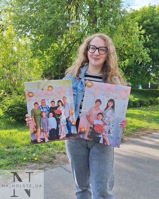 Друк картин на полотні, холсте по фото!Печать портрету.  Холст