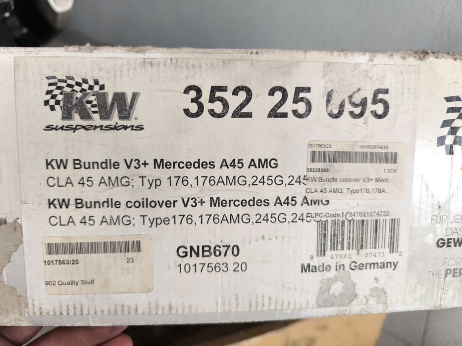 Coilovers KW v3+ Mercedes A45 Amg/ Cla 45 Amg