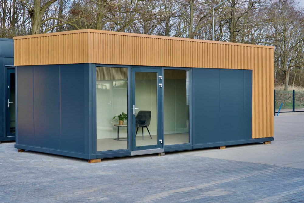 Pawilon biurowy 7x3 | kontener handlowy fryzjer kosmetyczka groomer komis modułowe | PIR | solidna konstrukcja producent modular21.com/pl