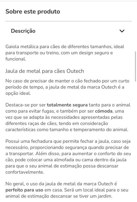 Jaula para cão pequeno/pequeno-médio