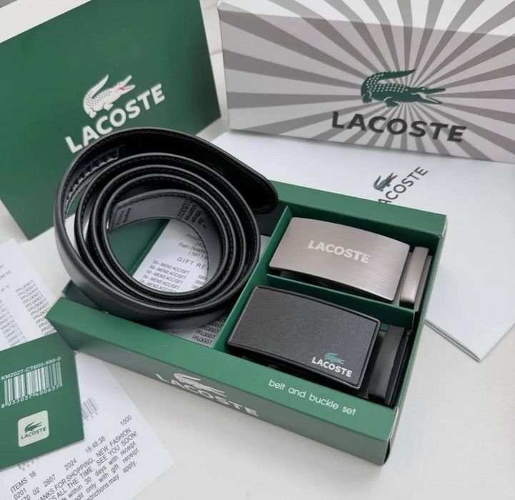 Lacoste ОРИГИНАЛ ремень Лакосте ремінь пояс ремінець двусторонний