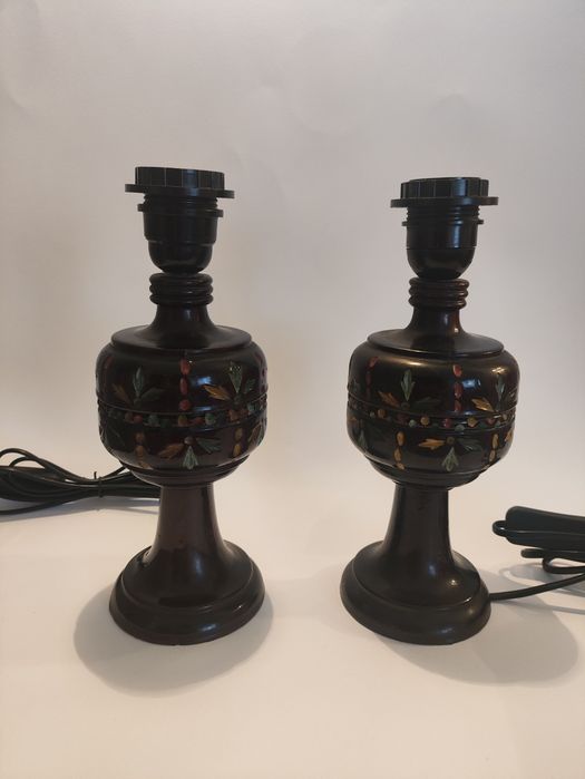 Par de candeeiros de mesa vintage