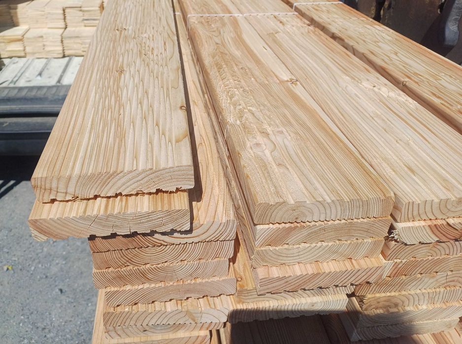 Deska tarasowa elewacyjna podłogowa półbal podbitka szalówka boazeria