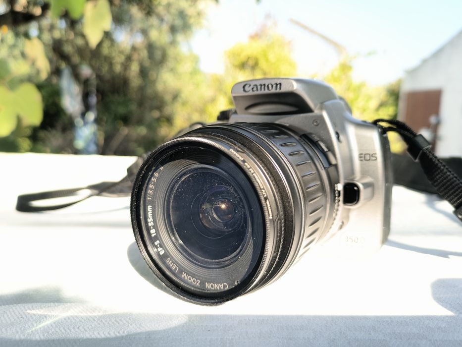 Canon 350D+ lente 18-55 + cartão 512gb