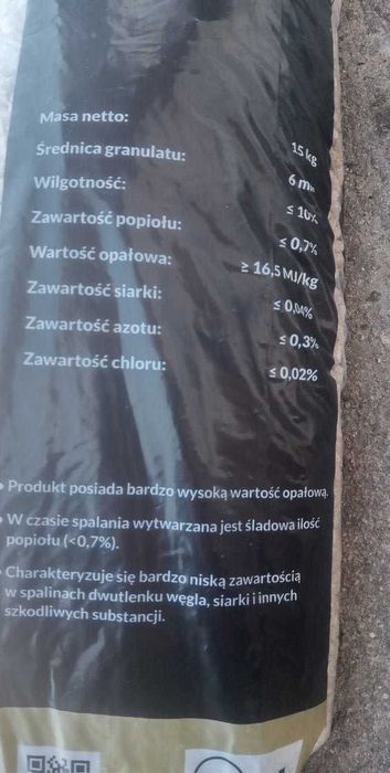PELLET drzewny certyfikowany A1