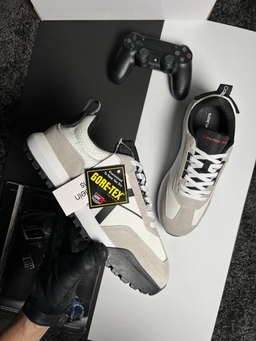 Чоловічі кросівки кельвін кляйн Calvin Klein GTX Light Grey White [41-45]