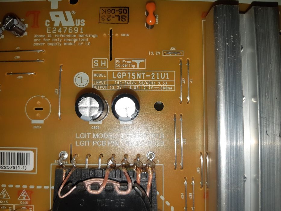 Fonte alimentação e main board LG!