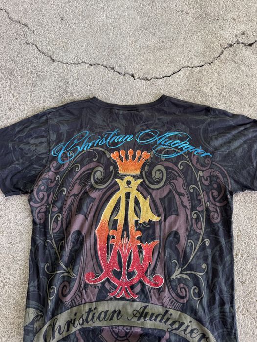 Vintage y2k t-shirts Christian Audigier Ed hardy Affliction Ecko unltd indie sleaze style