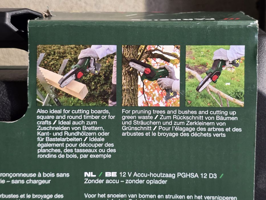 Serra de poda 12v parkside