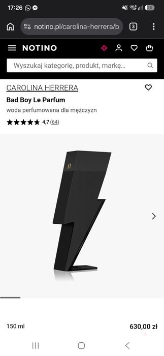 CAROLINA HERRERA bad boy le parfum
