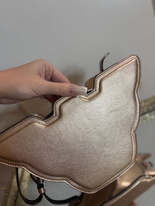 Armani torebka damska złota gold