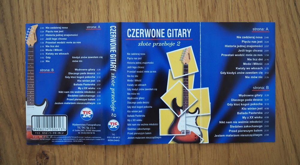 Czerwone Gitary kaseta, Złote Przeboje 2
