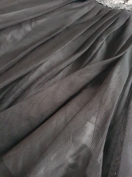 Świąteczna, elegancka, Cekinowa sukienka Mała Mi