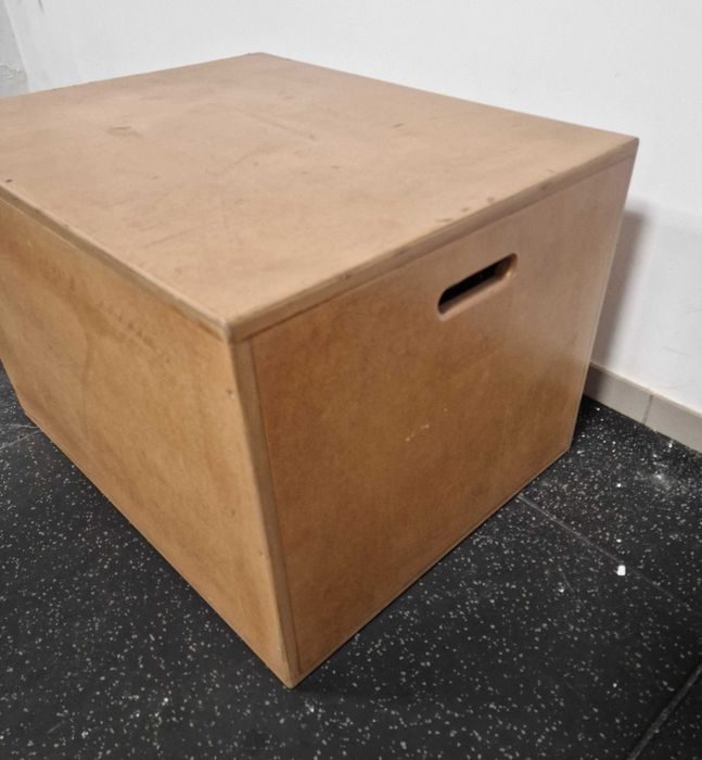 Box Jump / Caixa Pliométrica em Madeira Maciça – 50/60/75 cm – CrossFit e Treino Funcional