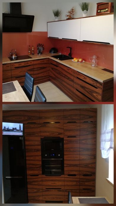 Meble kuchenne + AGD , okleina naturalna Palisander