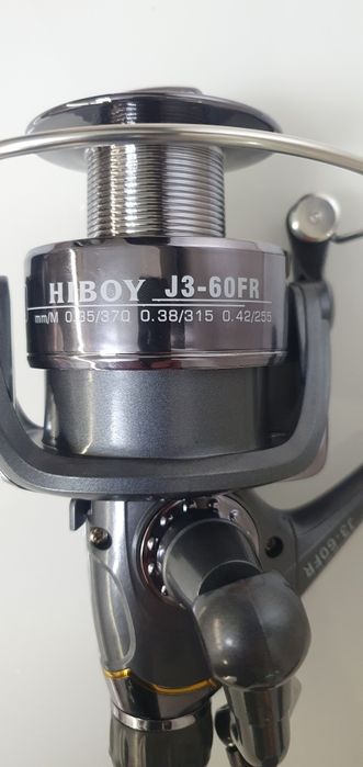Акция.Катушка рыболовная HIBOY J3-60 С байтранером 5 п хорошее качеств