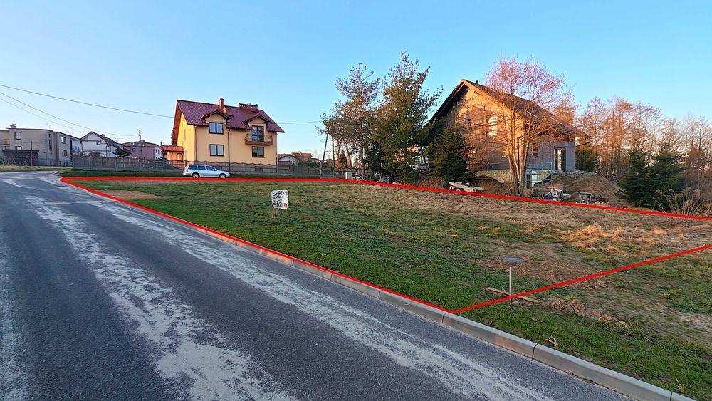 Działka Budowlana 768 m² Kończyce Małe ul.Spacerowa - Widok 3