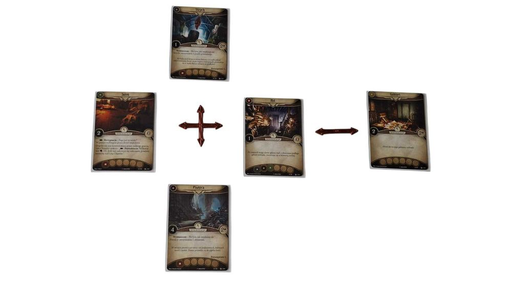 Horror w Arkham LCG Strzałki znaczniki pasują do gry planszowej
