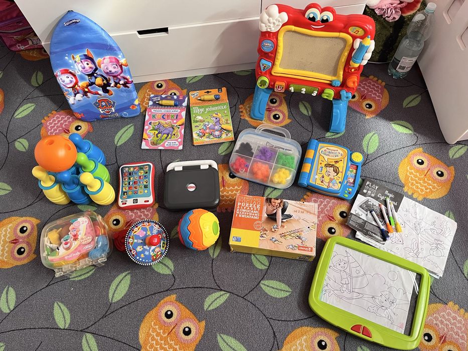 Zestaw zabawek Fisher Price, Clementoni, drewniane