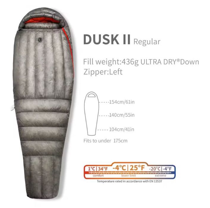 Пуховий спальник Wind Hard Dusk (Aegismax) Regular II