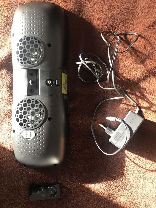 Coluna de Som Logitech + Carregador + Saco de Transporte