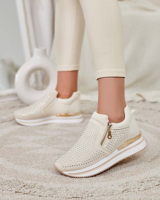 36 37 38 półbuty 39 40 41 wsuwane z cyrkoniami na grubej podeszwie lat