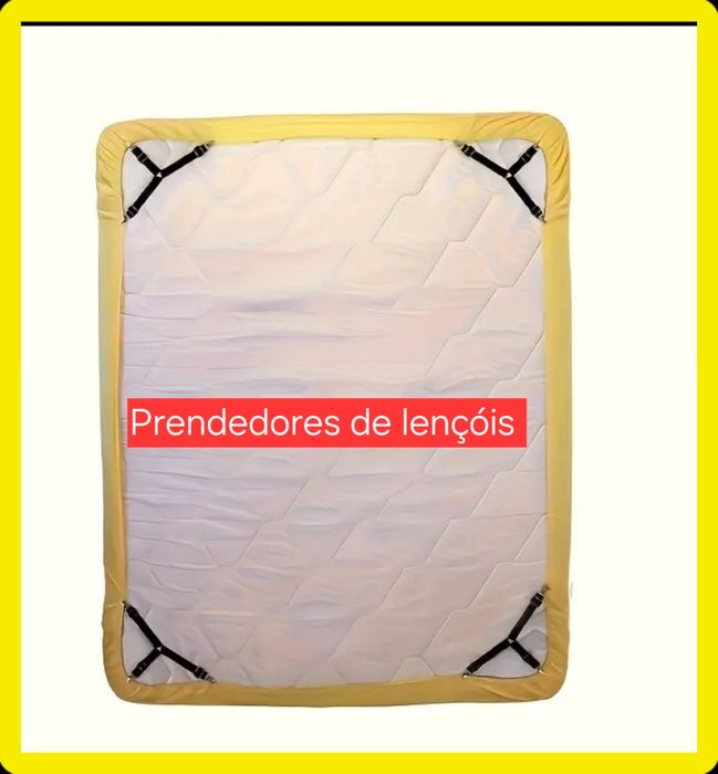 Prendedores de lençóis,  na cor branca. Novos