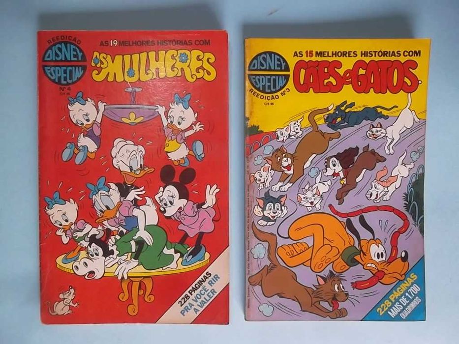 Disney Especial - Reedição. Lote de revistas dos anos 80.