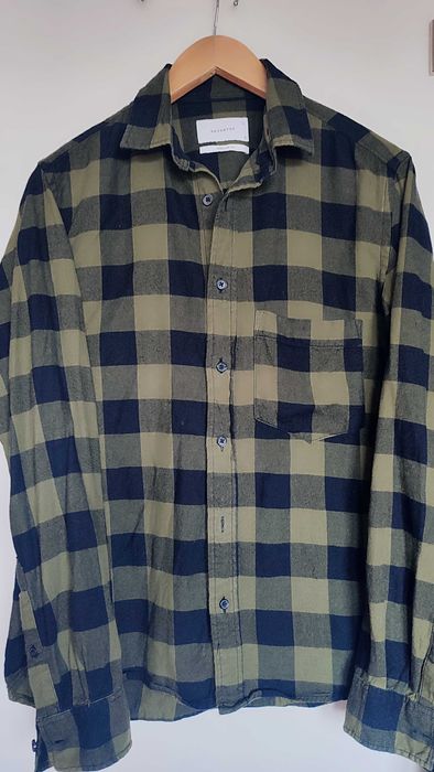 Koszula w kratę RESERVED roz. S zielina