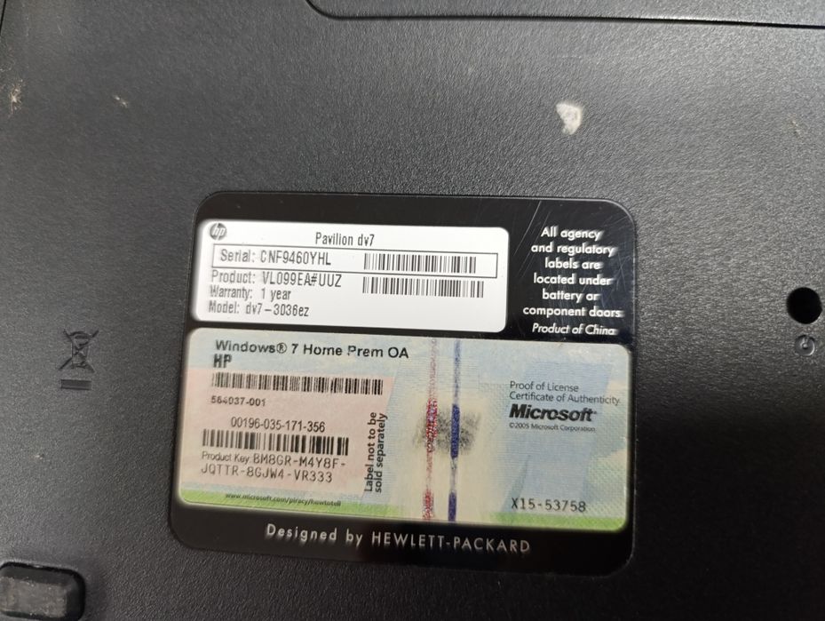 (Parts) HP Pavilion dv764551591286657121