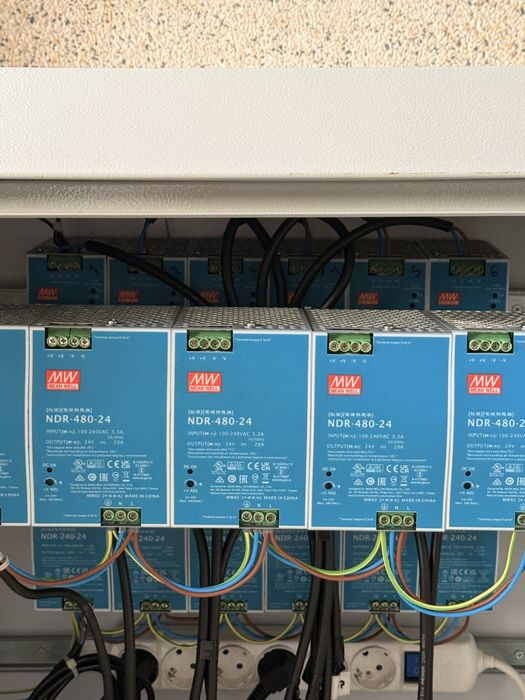 Fontes Alimentação Mean Well NDR (240W e 480W) + Bastidores Oferta