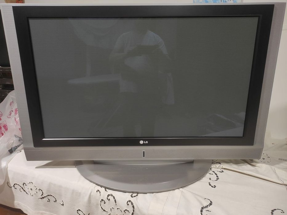 Televisão a funcionar