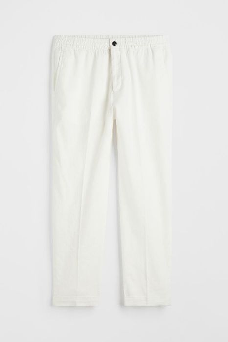 Joggersy z lnem Regular Fit