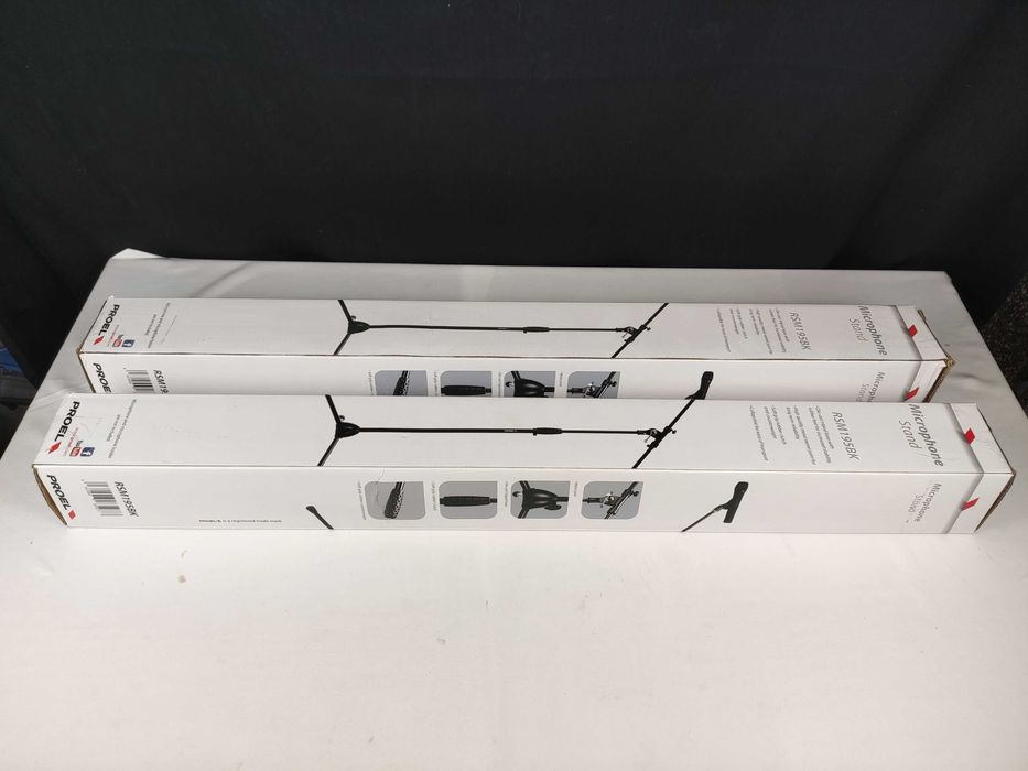 2 Suportes de Microfone Proel RSM195BK Novos